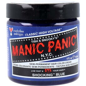 マニックパニック ヘアカラークリーム ショッキングブルー MC11028 118mL　【MANIC PANIC　マニパニ　美容　髪色　ウイッグ用　ヘアーカラー　発色　ツヤ感】