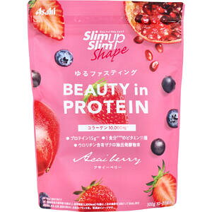 �X�����A�b�v�X�����V�F�C�v BEAUTY in PROTEIN �A�T�C�[�x���[ 300g �y�A�T�q�O���[�v�H�i slim up slim �_�C�G�b�g�T�v�������g�@�^���p�N���@����ς����z