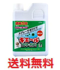 屋外用 キエール コケ・カビ (5倍濃縮タイプ) 1L　【トプラン　キエール コケカビ　苔取り　こけ　かび取り　カビ取り　黒ずみ　掃除　ブロック塀　外壁　ベランダ　レンガ　門柱】