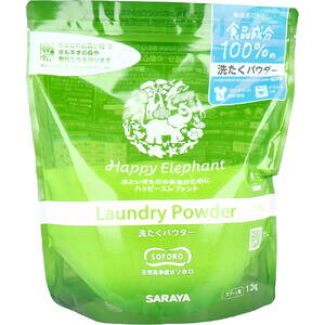 �n�b�s�[�G���t�@���g �􂽂��p�E�_�[ 1.2kg �@�ySARAYA�@�T�����@Laundry Powder �����h���[�p�E�_�[�@����p��܁z