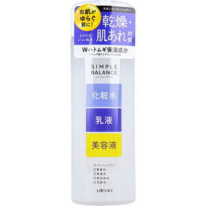 シンプルバランス ハトムギローション 本体 220mL 【utena ウテナ 美容 スキンケア コスメ 化粧水 乳液 美容液 ジェル状 保湿 はと麦 アロエベラ ホホバオイル】