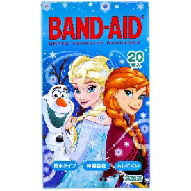 【メール便可能（12点まで）】バンドエイド アナと雪の女王 20枚 　【ジョンソン・エンド・ジョンソン　BAND-AID バンソウコウ　絆創膏　ばんそうこう　ヘルスケア　健康　傷あと　傷痕　古傷　傷跡　ニキビ　怪我】