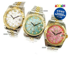 70thAnniversary ムーミン腕時計 ダイヤ＆スワロフスキー 　【ウォッチ　ファッション時計　腕時計】