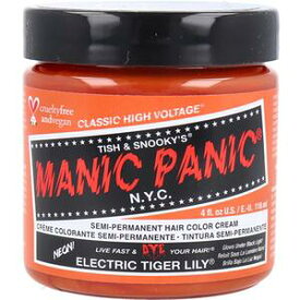 マニックパニック ヘアカラークリーム エレクトリックタイガーリリー MC11037 118mL　【MANIC PANIC　マニパニ　美容　髪色　ウイッグ　ヘアーカラー　発色　ツヤ感　アメリカ製】