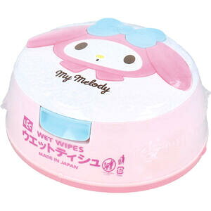 サンリオ ウエットティシュ マイメロディ 80枚入【ウェット ティッシュ 純水 ケース アルコール不使用 キッズ 子ども こども 子供 幼児 マイメロ】