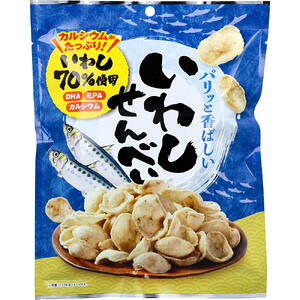 いわしせんべい 30g 【味源 あじげん DHA EPA カルシウム Ca 小魚 さかな おやつ お菓子 お煎餅 青魚】