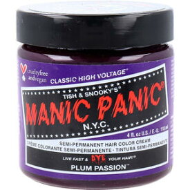 マニックパニック ヘアカラークリーム プラムパッション MC11021 118mL　【MANIC PANIC　マニパニ　美容　髪色　ウイッグ用　ヘアーカラー　発色　ツヤ感　アメリカ製】