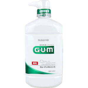 GUM ガム・デンタルリンス 薬用 レギュラータイプ 960mL 【サンスター G・U・M デンタルケア オーラルケア 歯周病 歯肉炎 歯周炎 口臭 美容 アルコール含有タイプ】