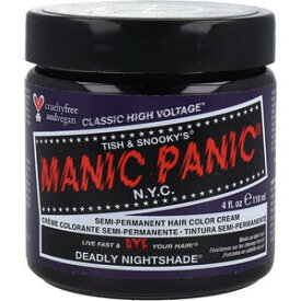 マニックパニック ヘアカラークリーム デッドリーナイトシェイド MC11008 118mL　【MANIC PANIC　マニパニ　美容　髪色　ウイッグ　ヘアーカラー　発色　ツヤ感　アメリカ製】