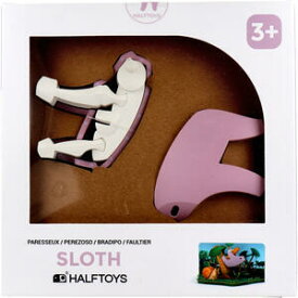 HALF TOYS ナマケモノ ジオラマセット【3Dパズル　立体パズル　骨格パズル　組み立て　おもちゃ　インテリア　こども　子ども　子供　キッズ】