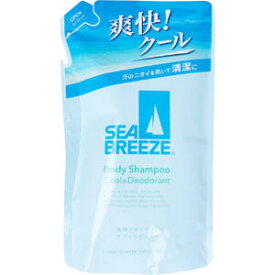 シーブリーズ 薬用デオドラントボディシャンプー クール＆デオドラント 詰替用 330mL 【SEA BREEZE　ファイントゥデイ　メントール　爽快感　医薬部外品　イソプロピルメチルフェノール　つめかえ　詰め替え】