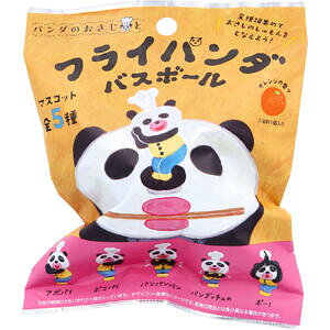 パンダのおさじとフライパンダ バスボール オレンジの香り 75g 1回分 【BATH BALL 入浴剤 入浴料 お風呂 おふろ バスグッズ バスボム バスタイム キャラクター マスコット】