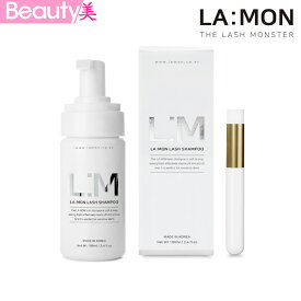 ★送料無料★LAMON アイラッシュ シャンプー 100ml + まつげ洗浄用ブラシ / まつげ専用 低刺激 弱酸性シャンプー / まつげクレンジング / まつげ洗浄 / まつ育　韓国コスメ 【海外通販】