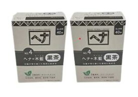 【2個セット】ナイアードへナ+木藍　黒茶系(400g)【送料無料】