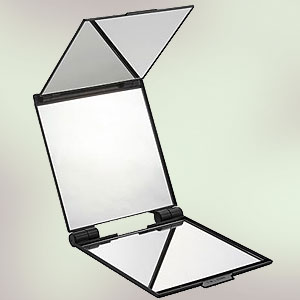 送料無料 激安セール ヘアケア用三面鏡 ルアン スーパーミリオンヘア 正規取扱店 キュービックミラー