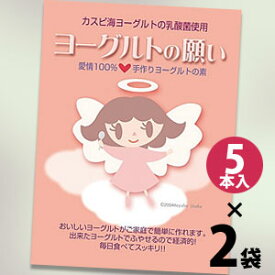 【2袋】【ゆうメール等で送料無料1】【カスピ海ヨーグルト】ヨーグルトの願い（天使のヨーグルト）×2袋（10本）