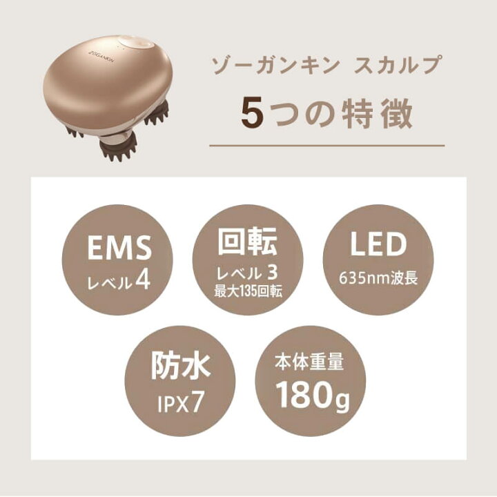 楽天市場】【正規品/送料無料/あす楽】ゾーガンキンスカルプ EMS 