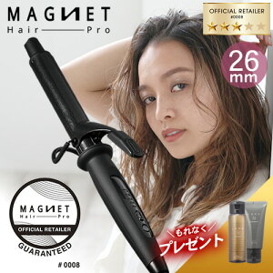 y1,584~OFFN[|t/ȂwAPAv[gz}OlbgwAv J[AC wAAC 26mm [J[FK̔X 1Nۏؕt FX MAGNET Hair Pro CURL IRON COp wAA