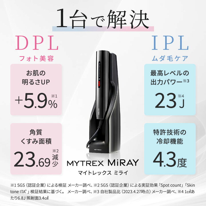 楽天市場】【送料無料/正規品】マイトレックス ミライ 光美容器 MT 