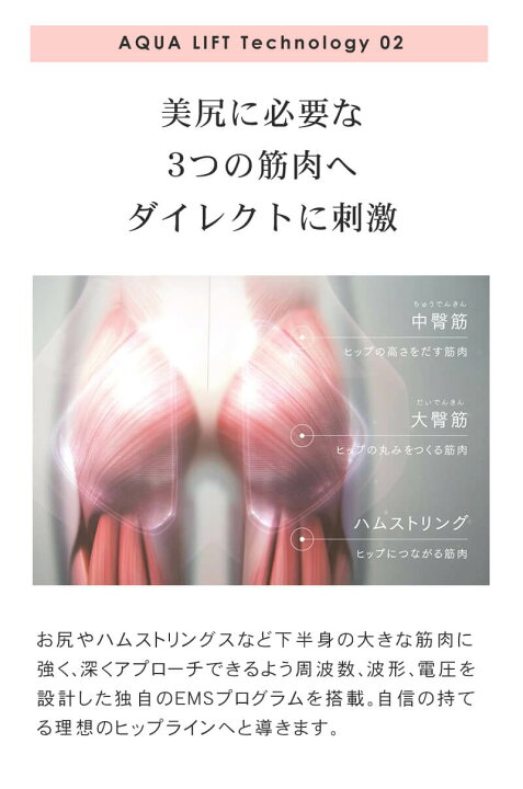 楽天市場】【送料無料/正規品】マイトレックス アクアリフト お尻 EMS 
