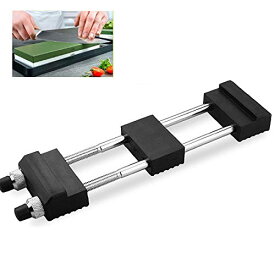 万能砥石スタンド センター付 滑り止め固定台 ステンレス製砥石台 砥石用 調整可能 研ぎ石用 包丁 刀鍛冶 調整可能-ブラック