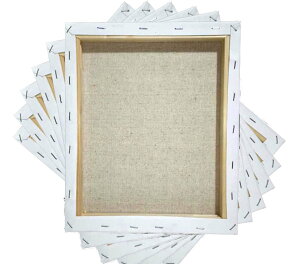 キャンバス20*30cm 6枚/セット キャンバスボード 亜麻 中目 木製フレーム 水彩画・油絵画・絵画 おすすめ