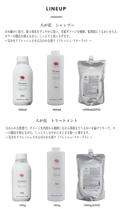 楽天市場】ナンバースリー 人が花 シャンプー1000ml 詰替え用 (no3 