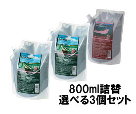 【選べる3個セット】サニープレイス ザクロ精炭酸シャンプー/トリートメント　各800ml詰め替え用　計3個セット　【送料無料】