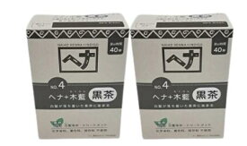 【2個セット】 ナイアードヘナ　＋木藍 黒茶系　100g【送料無料】