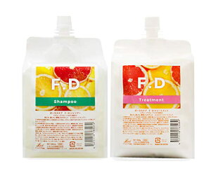 【セット販売】フタバ化学 F・Dシャンプー&トリートメント 1000ml詰め替え用 ※グレープフルーツの香り