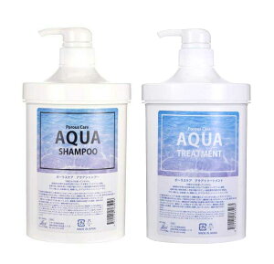 フタバ化学 ポーラスケア アクアシャンプー&アクアトリートメント 各1L ポンプ容器タイプ セット販売  ※表示指定成分無添加!
