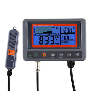 �y2026�ŐV�z�f�W�^�� CO2 ��_���Y�f IAQ ���j�^�[ NDIR �Z���T�[ �����[�o�͋@�\ 4.5m �P�[�u�� �O���v���[�u �����x �Z�x�v ���� �_�� �H�� �{�� ���C���� ��C�� �R���g���[���[