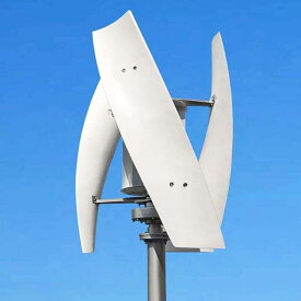 風力発電機 ノイズ垂直風力タービン発電機 低速 3 ブレード風力タービンキット風車発電機 2kw永久磁気浮上垂直軸風力発電機、家庭用コントローラー付き 2000W 48V