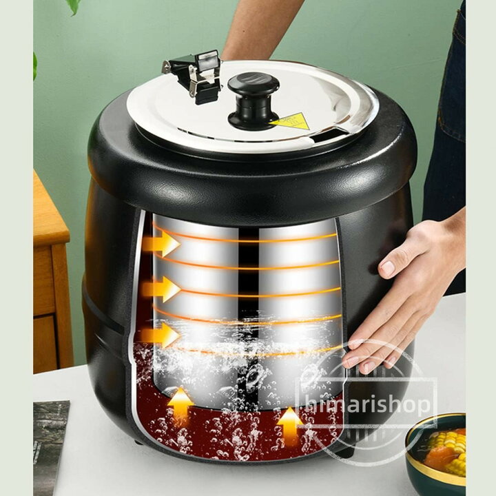 楽天市場】10L食品用スープ釜ウォーマー 業務用 ステンレス鋼 業務用 