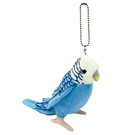 テイクオフ セキセイ (ブルー) インコ キーホルダー ぬいぐるみTAKE OFF 誕生日や記念日のギフトとして可愛いヌイグルミです BC-D V-1