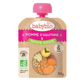 babybio（ベビービオ）ベビースムージー アップル・スイートポテト 90g【生後6ヶ月頃～大人まで】ミトク 離乳食 ダイエット 美容 栄養補給 有機JAS 砂糖不使用