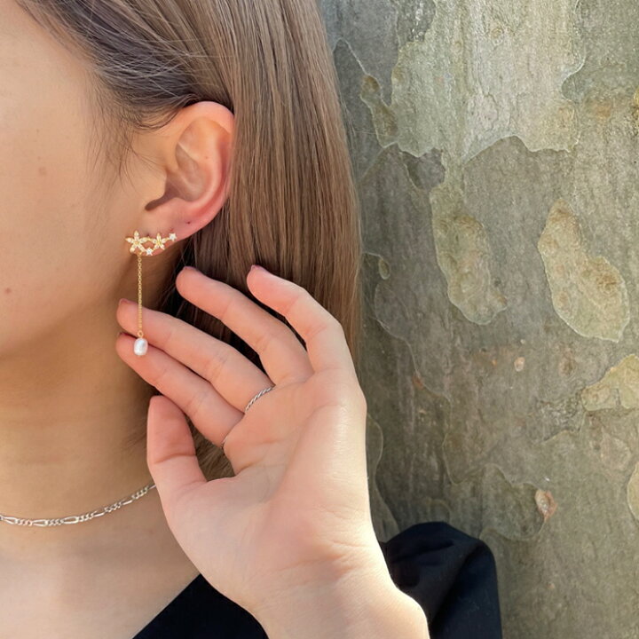 楽天市場 フラワー モチーフ パール ドロップ ピアス韓国 アクセサリー ジュエリー ピアス ドロップピアス カジュアル かわいい ガーリー フェミニン Lattencos ラテアンドコス 新大久保から発送 Beauty Studio