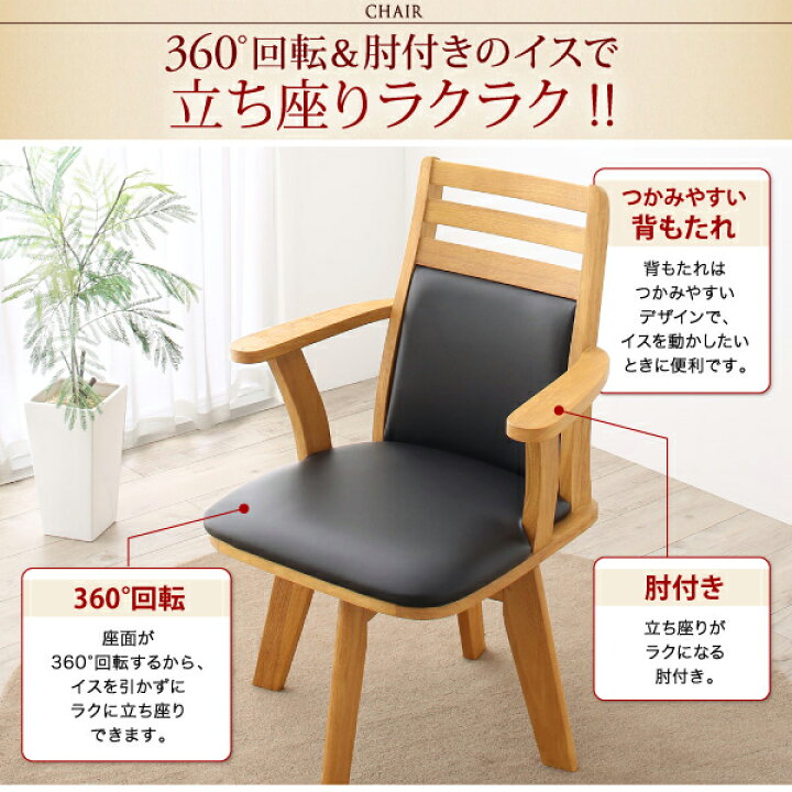 楽天市場】ダイニングセット ダイニングテーブルセット 4人掛け 回転 