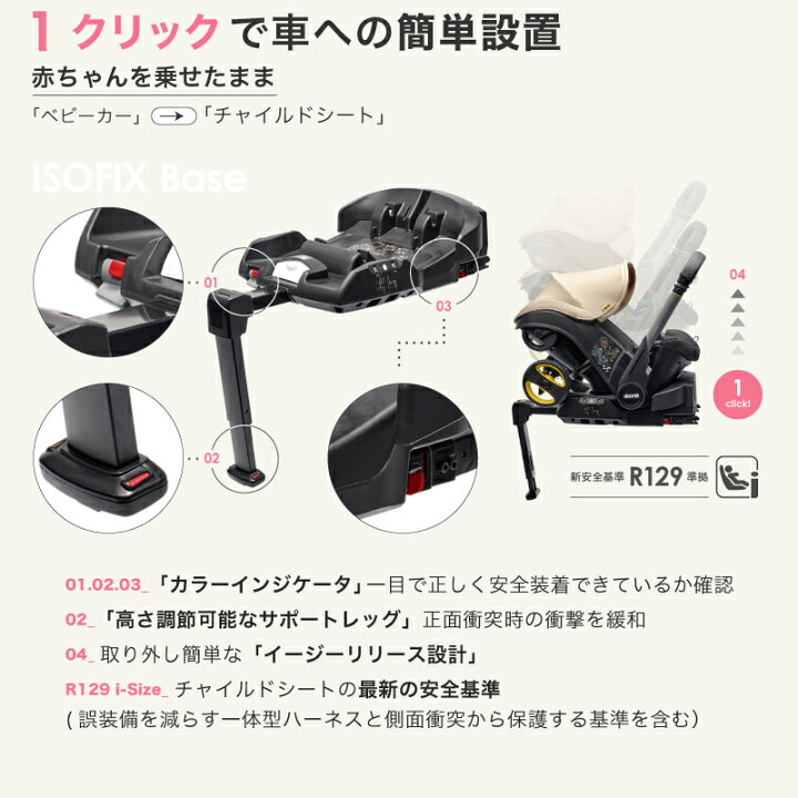 楽天市場】【公式販売店】ドゥーナi doonai 新生児対応 ISOFIXベース 