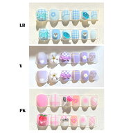 キッズ 女の子 子供シール取り付けタイプ12個1セット 完成アート ネイルパッチ 簡易包装おしゃれ で かわ…