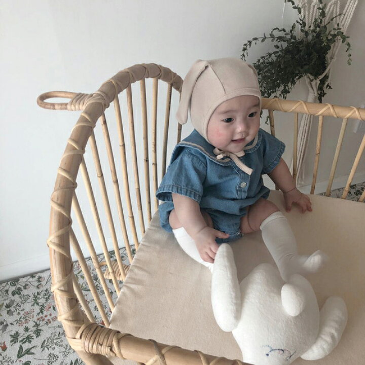 SALE デニム セーラー ロンパース ナチュラル ロンパース 夏 韓国ベビー服 男の子 女の子 韓国こども服 兄弟 兄妹 お揃い 半袖 ロンパース 70 80 90 出産祝い 子供服 BeBeRin (べべリン) 半袖 70cm ベビー服 韓国服 韓国ベビー服 セーラー 兄弟お揃い 70 80 90