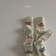 digreen レタリングソックス 3足セット Future socks set ベビー キッズ 靴下 韓国子供服 クルーソックス…