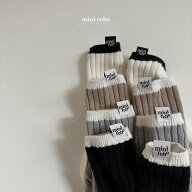 minirobe リブソックス 4足セット ベビー キッズ 靴下 ハイソックス 韓国 ベビー服 韓国子供服 男の子 女…