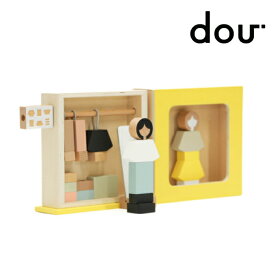 【Dou？】Dou book「MY APPAREL」（マイ アパレル）(出産祝い お祝い プレゼント クリスマス 子どもの日 孫の日 誕生日 ハーフバースデー ギフト 木製 木製玩具 知育玩具 おもちゃ 工具 男の子 女の子 子供 かわいい おしゃれ パステルカラー カラフル )