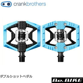 クランクブラザーズ ダブルショット 2ペダル ブルー/ブラック 自転車 ペダル ビンディングペダル Crank Brothers
