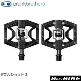 クランクブラザーズ ダブルショット 3 ブラック 自転車 ペダル ビンディングペダル Crank Brothers