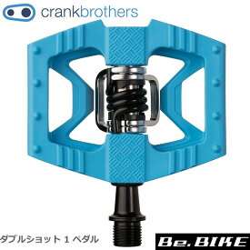 クランクブラザーズ ダブルショット 1 ブルー/ブラック 自転車 ペダル ビンディングペダル Crank Brothers