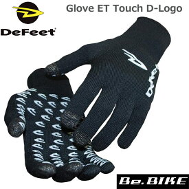 DeFeet Glove ET Touch D-Logo ブラック 自転車 グローブ スマホ対応