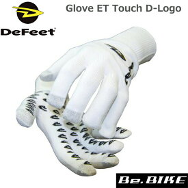 DeFeet Glove ET Touch D-Logo ホワイト 自転車 グローブ スマホ対応