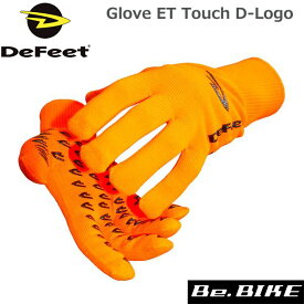 DeFeet Glove ET Touch D-Logo ハイビズオレンジ 自転車 グローブ スマホ対応